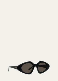 LoeweTriangle Slim 50mm Geometric Sunglasses