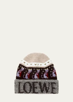 Loewex Louis Wain Futurist Cat Beanie