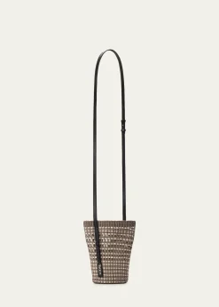 Loewex Paula's Ibiza Braid Woven Palm Leaf Crossbody Bag