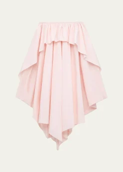 Loewex Paula's Ibiza Layered Ruffle Cotton Midi Skirt