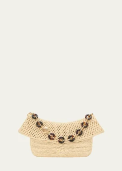 Loewex Paula's Ibiza Ola Medium Bag in Raffia