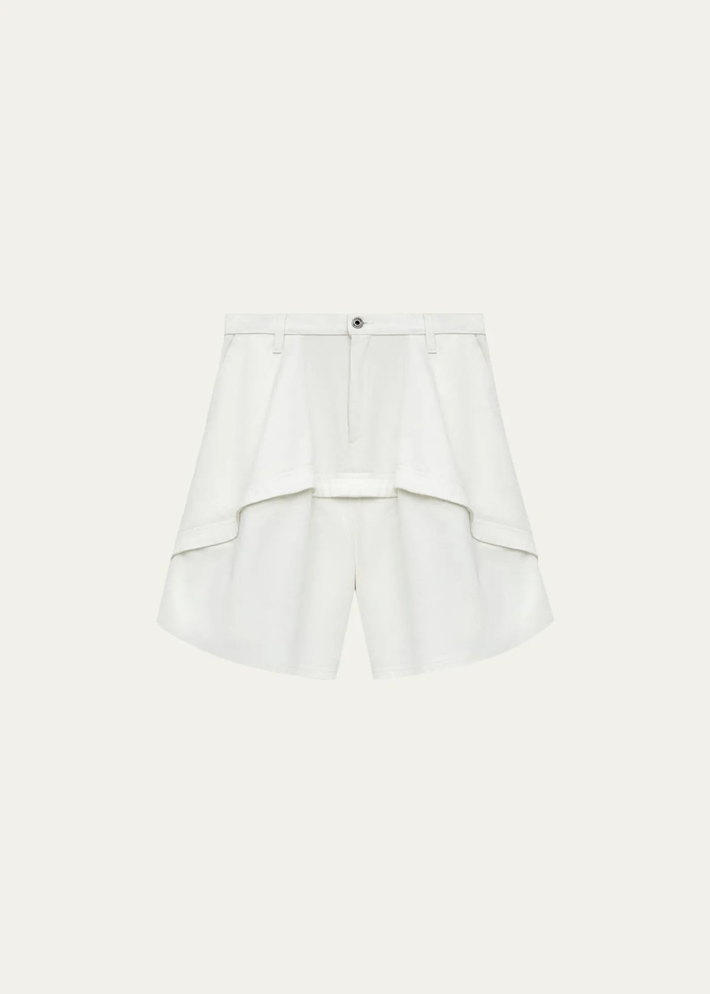 Loewex Paula's Ibiza Panelled Cotton Denim Shorts
