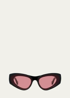 Loewex Paula's Ibiza Plastic Cat-Eye Sunglasses