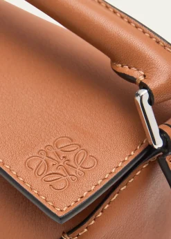 Loewex Paula's Ibiza Puzzle Edge Mini Top-Handle Bag in Leather