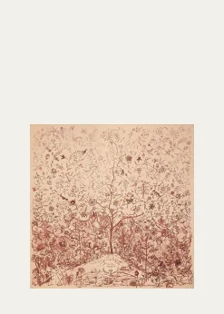 Loro PianaAlbero Della Vita Foulard Scarf