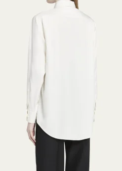 Loro PianaAndre Button Down Silk Blouse