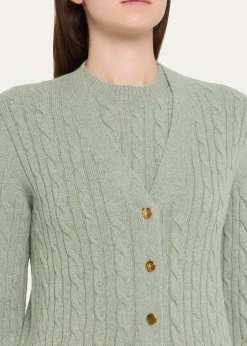 Loro PianaBaby Cashmere Cable Knit Cardigan
