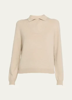 Loro PianaBaby Cashmere Classic Polo Sweater