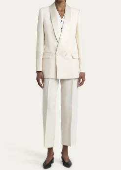 Loro PianaBart Pleated Taper Leg Wool Trousers