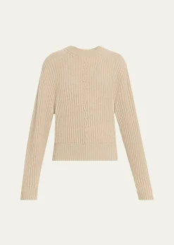 Loro PianaCashmere Rib Crewneck Sweater