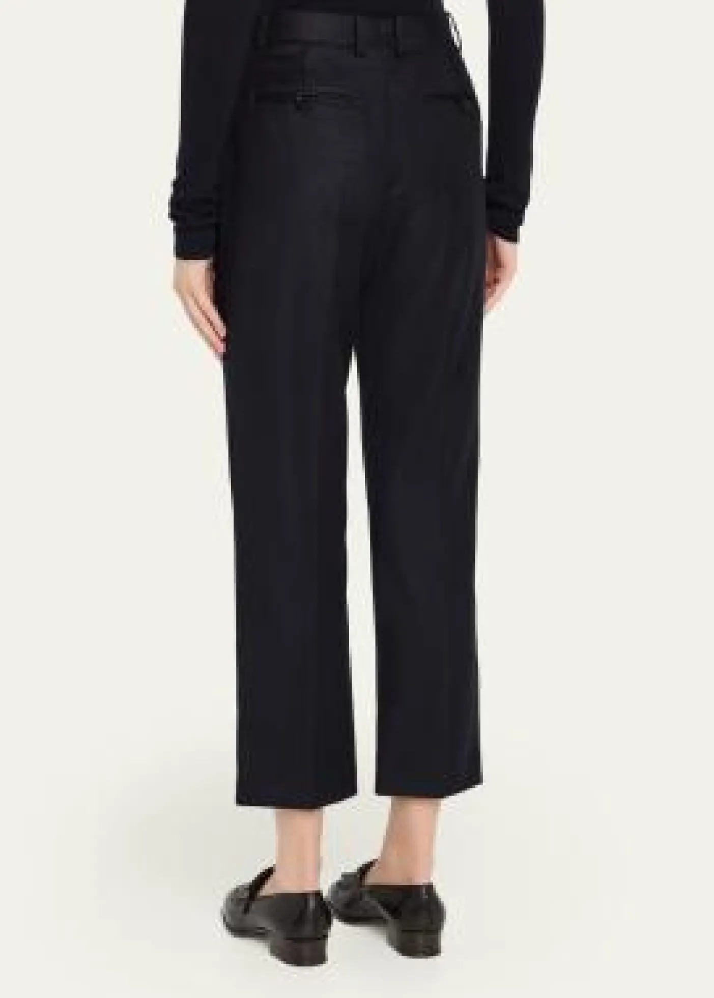 Loro PianaDermot Wool-Cashmere Flannel Straight-Leg Ankle Pants