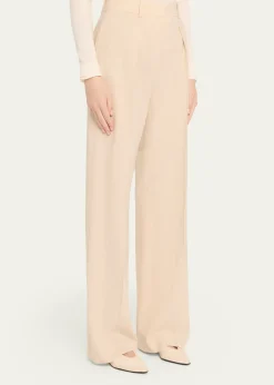 Loro PianaEdward Pleated Wide-Leg Trousers