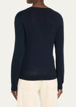 Loro PianaFobello V-Neck GG 8 Baby Cashmere Sweater