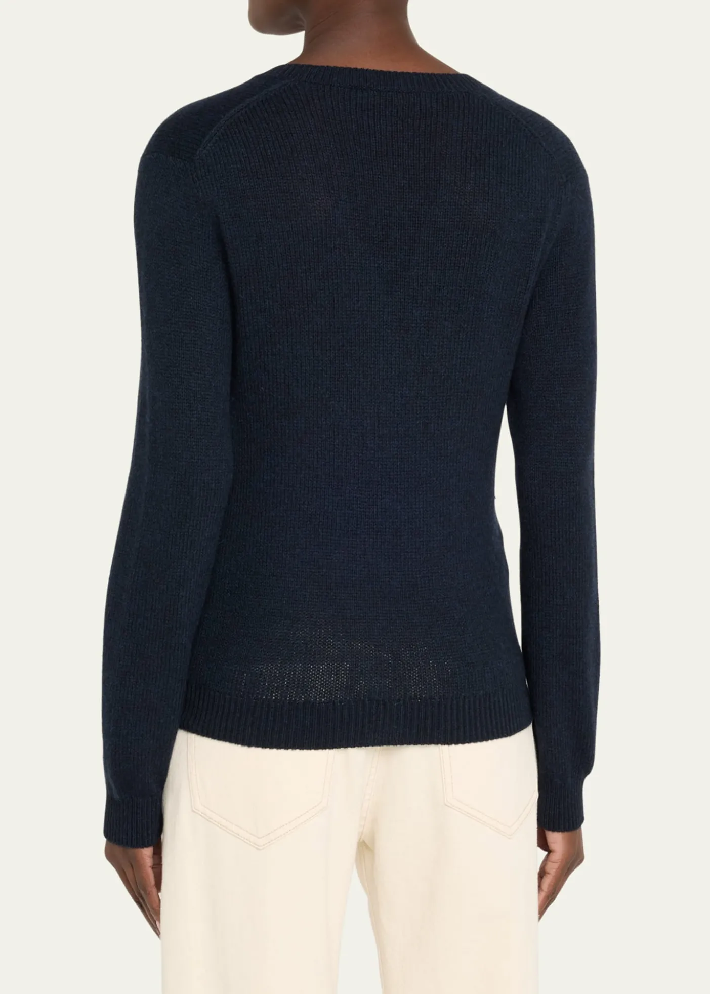 Loro PianaFobello V-Neck GG 8 Baby Cashmere Sweater