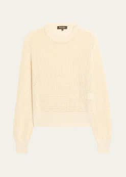 Loro PianaLenno Open Knit Cashmere GG 8 Sweater