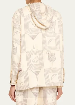 Loro PianaRafael Aperitivo Twill Hooded Bomber Jacket