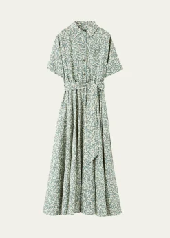 Loro PianaShelly Floral-Print Linen Shirtdress