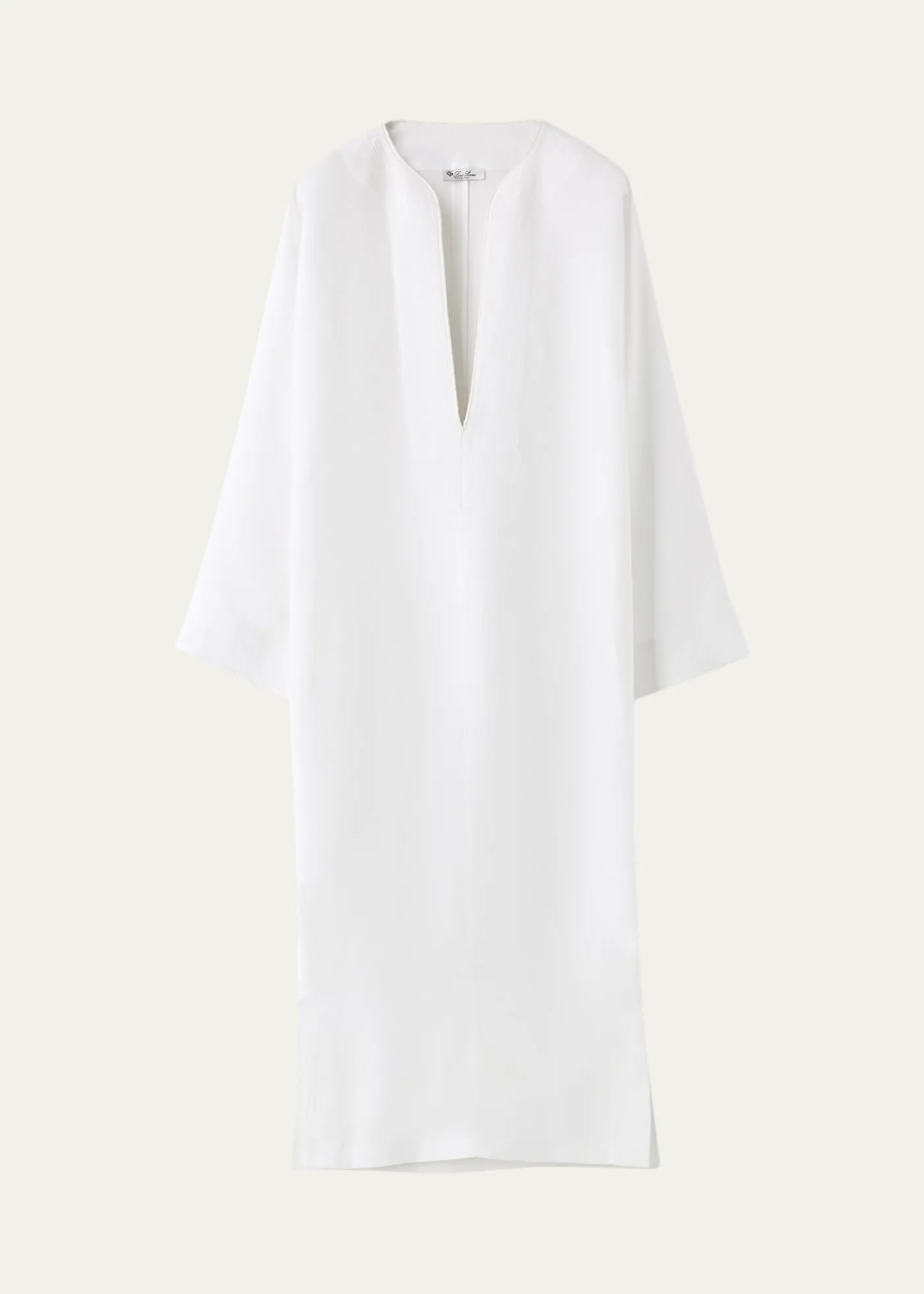 Loro PianaSilene Long Sleeve Linen Dress with Pockets