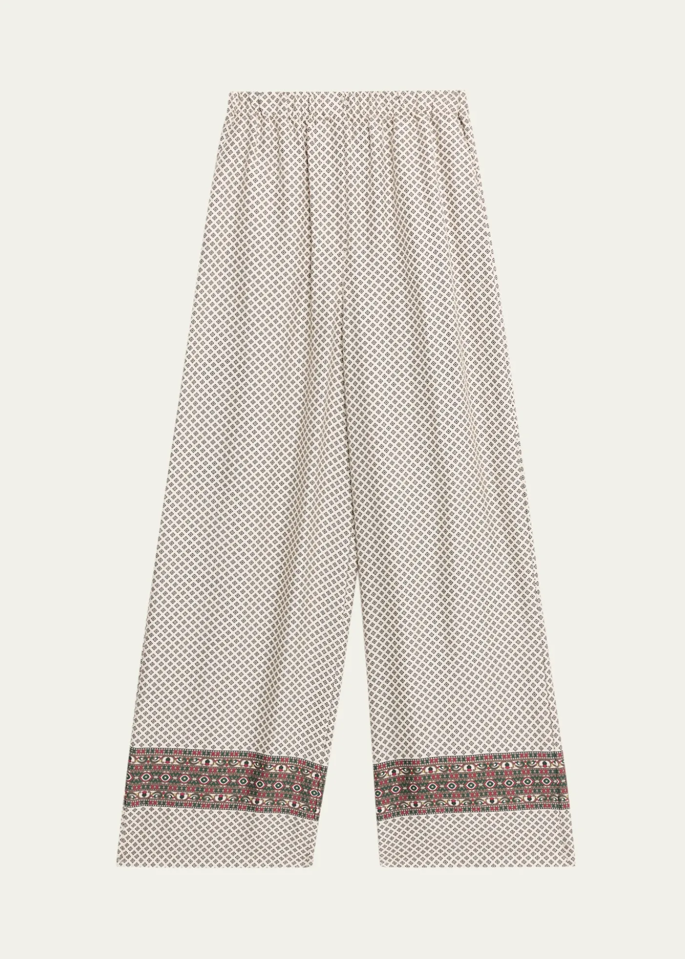 Loro PianaValerio Silk Straight-Leg Pull-On Trousers