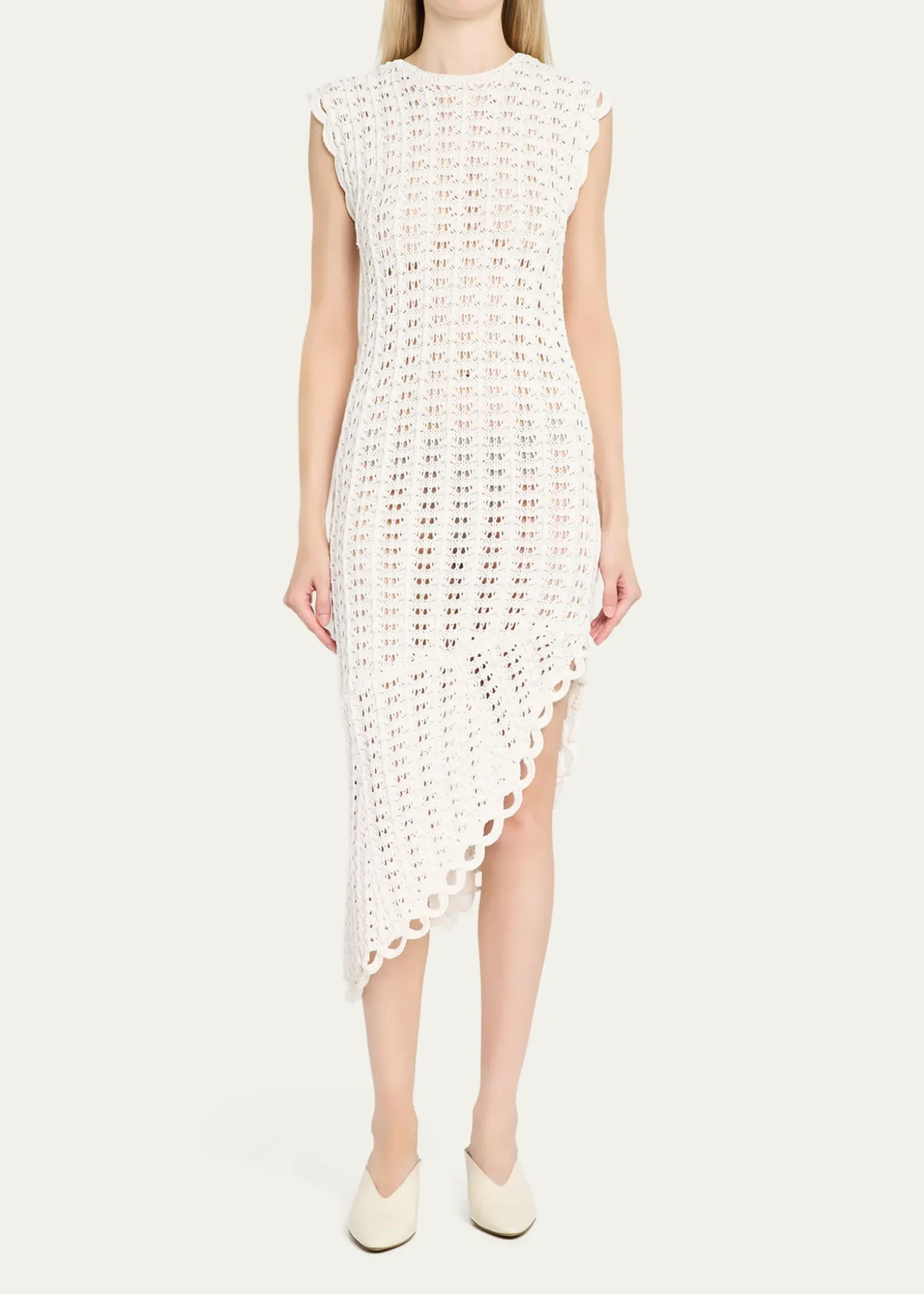 Loulou De SaisonMalena Asymmetric Crochet Dress