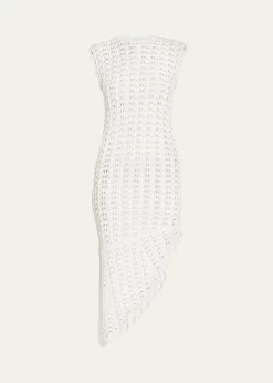 Loulou De SaisonMalena Asymmetric Crochet Dress
