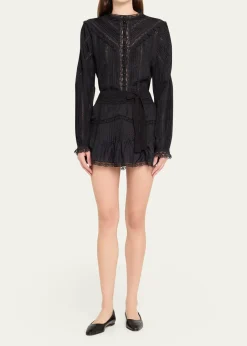 LoveShackFancyAralina Silk Blouse