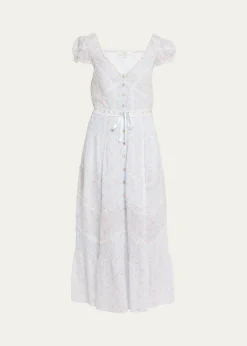 LoveShackFancyAurela Floral Cotton Maxi Dress