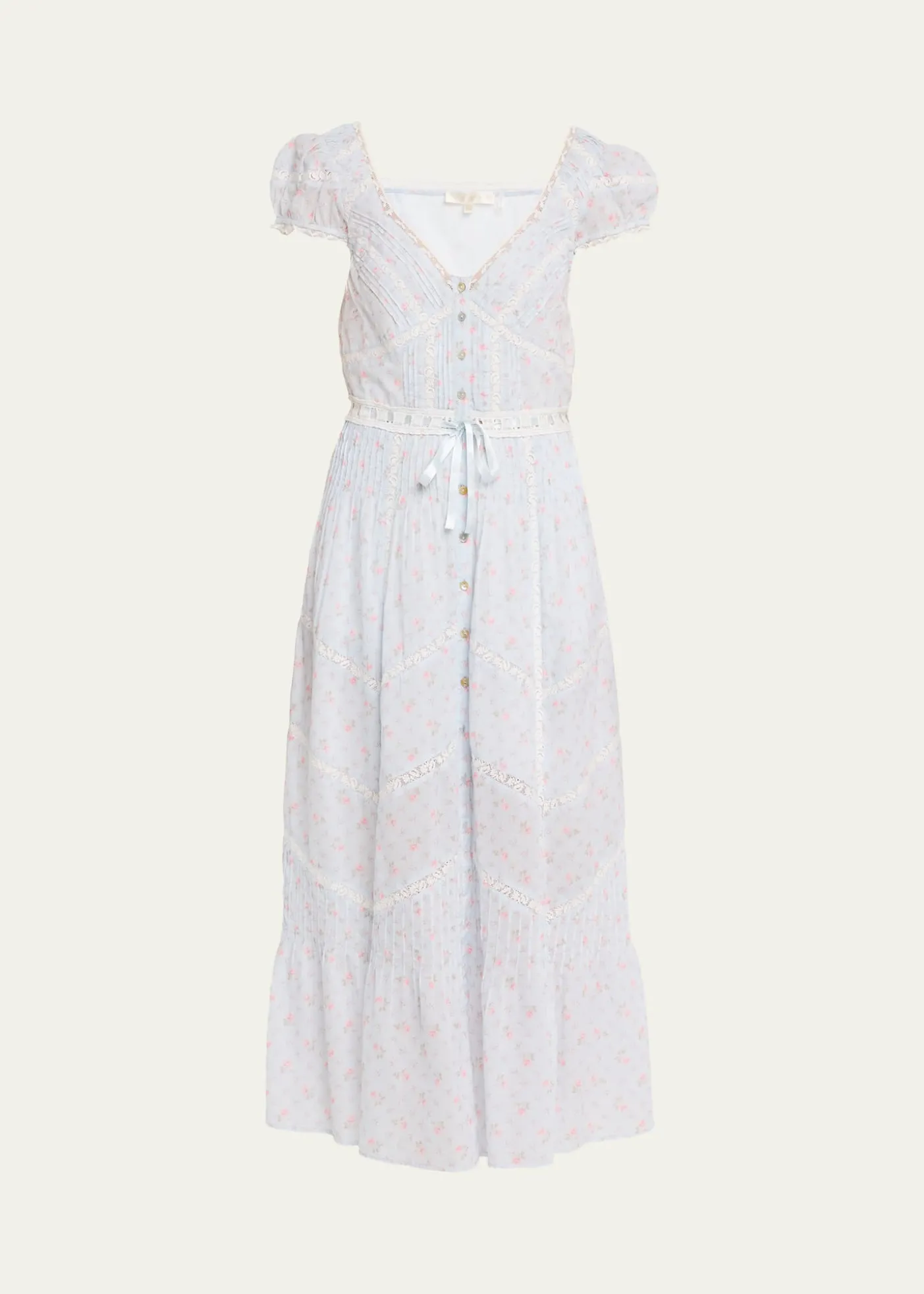LoveShackFancyAurela Floral Cotton Maxi Dress