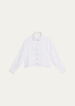 LoveShackFancyDelano Eyelet Linen Top