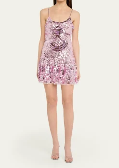 LoveShackFancyLiria Sequined Mini Dress