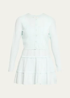 LoveShackFancyNadiya Pointelle-Knit Cardigan