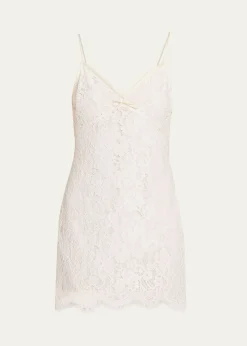 LoveShackFancyPetaline Lace Mini Dress