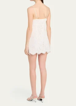 LoveShackFancyPetaline Lace Mini Dress