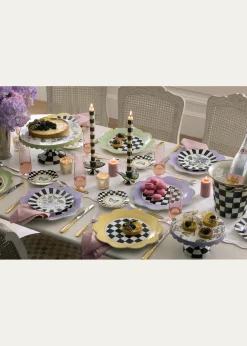 MacKenzie-ChildsButterfly Toile Dinner Plate, Pistachio