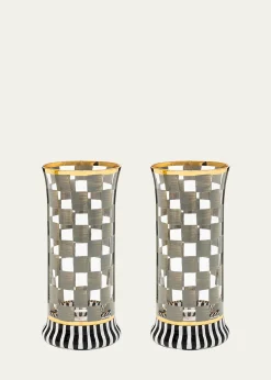 MacKenzie-ChildsCarnival Sterling Highball Glass, Set of 2