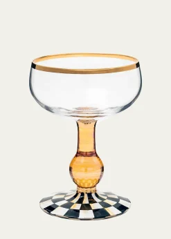 MacKenzie-ChildsCourtly Check Coupe Glass