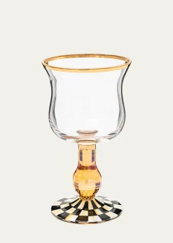 MacKenzie-ChildsCourtly Check Wine Glass