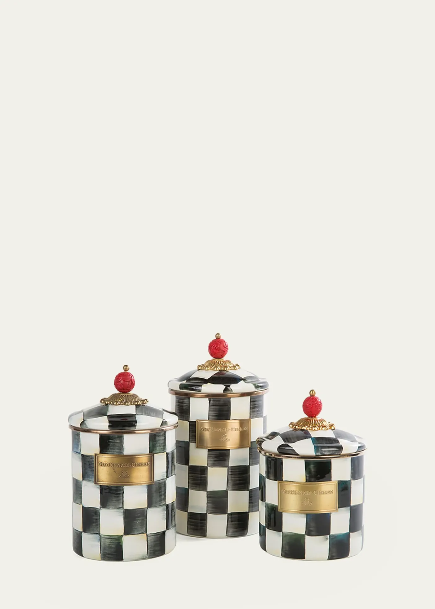 MacKenzie-ChildsCourtly Check Small Canister