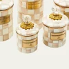 MacKenzie-ChildsMocha Check Medium Canister