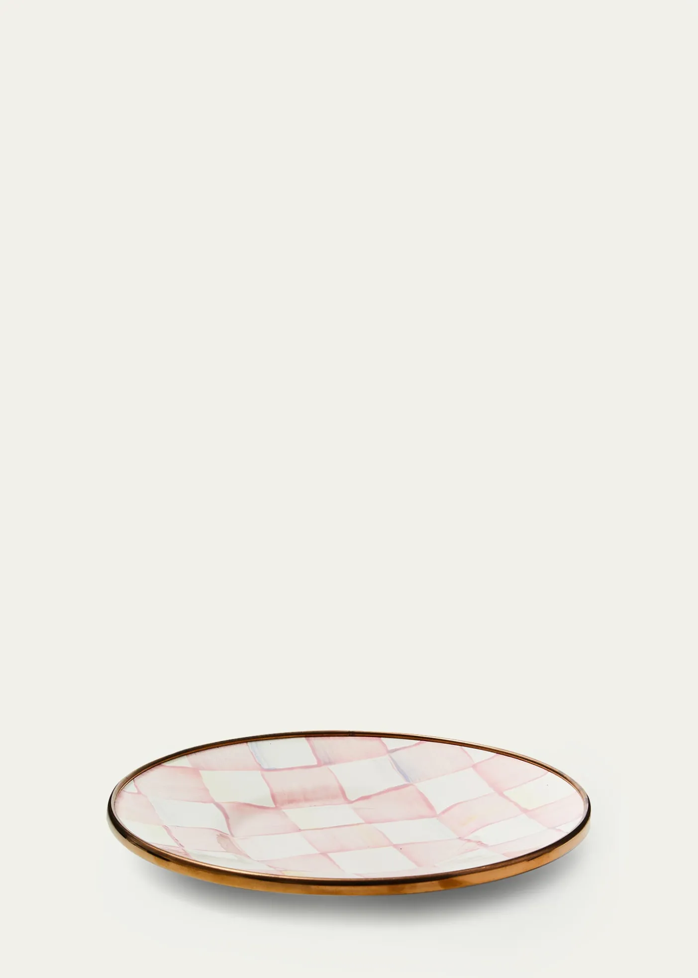 MacKenzie-ChildsRosy Check Enamel Saucer