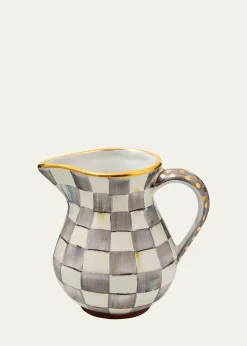 MacKenzie-ChildsSterling Check Portly Pitcher, 52 oz.