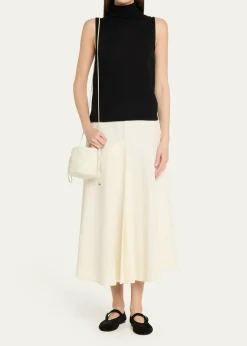 MaedenMiami Twisted Leather Drawstring Pouch Bag