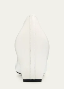 Maison MargielaCourt Shoe Leather Wedge Pumps