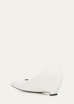 Maison MargielaCourt Shoe Leather Wedge Pumps