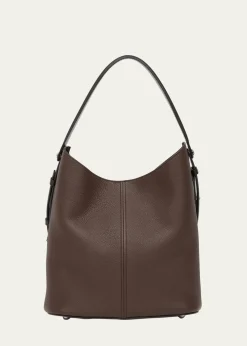 Maison MargielaDress-Age Leather Hobo Bag