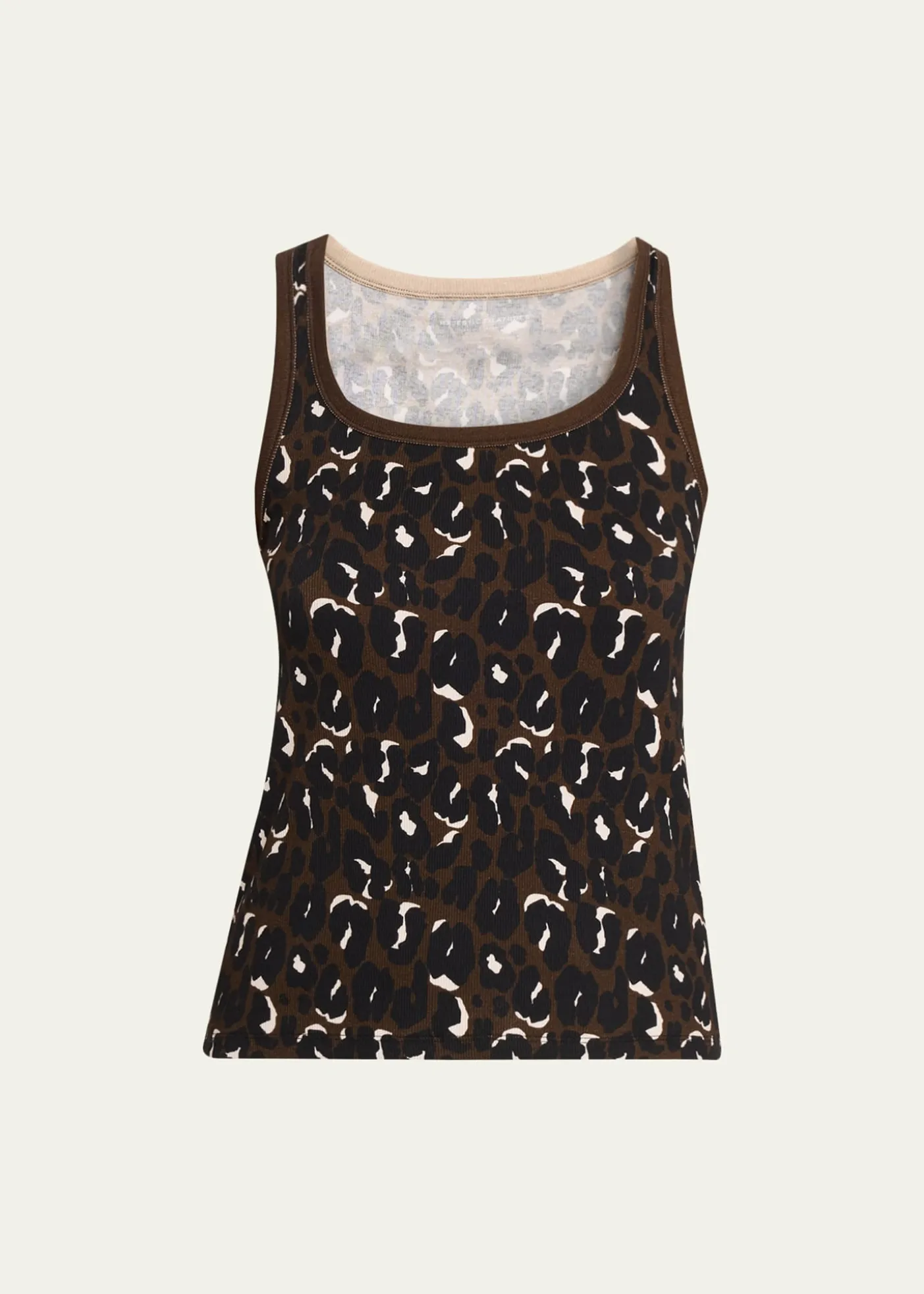 Majestic FilaturesAnimal-Print Organic Cotton Rib Tank Top