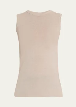 Majestic FilaturesCashmere Crewneck Tank Top