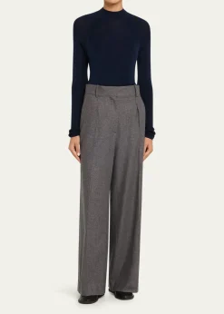 Majestic FilaturesFine Knit Merino Wool-Silk Sweater