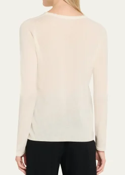 Majestic FilaturesMachine Washable Cashmere Crewneck Pullover