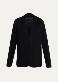 Majestic FilaturesRelaxed Single-Button Blazer